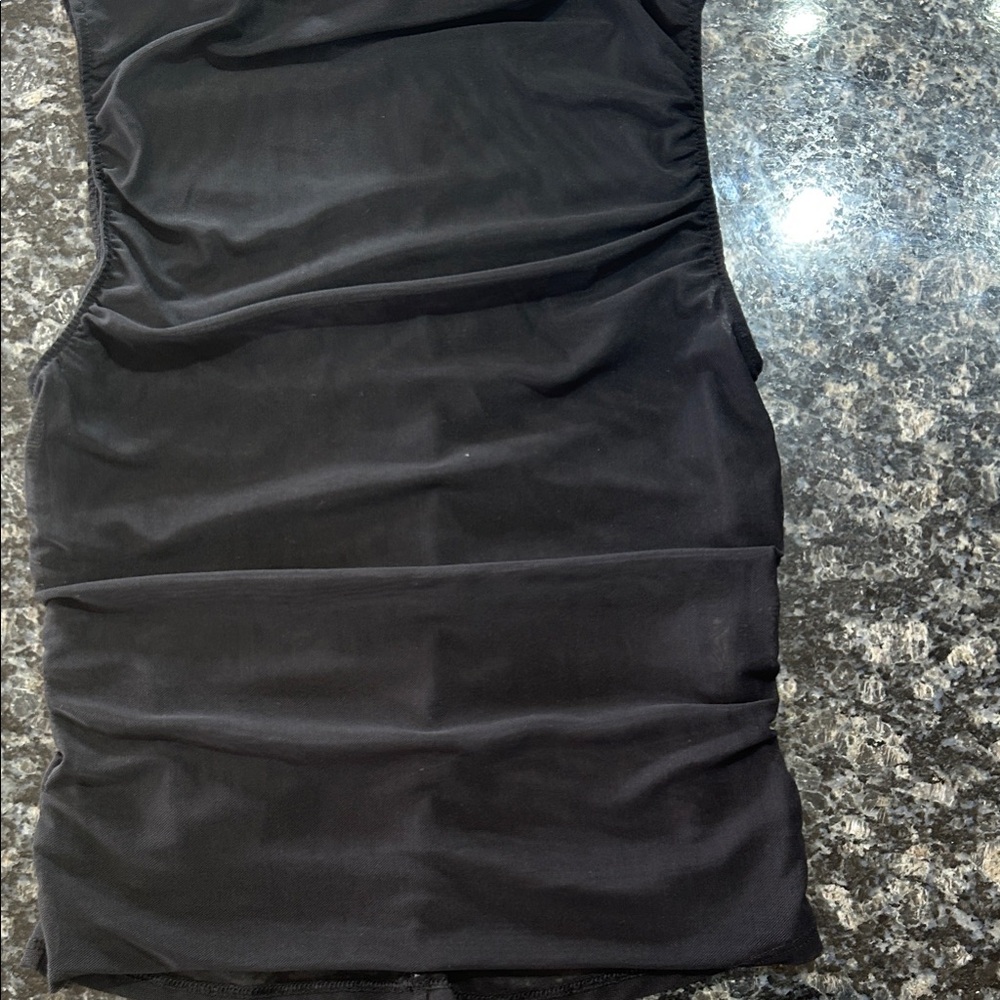 Black Ruched Bodycon Dress - Women Calia